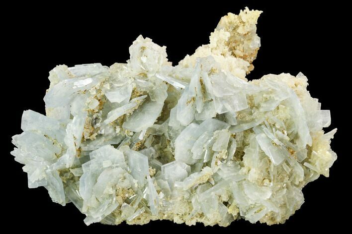 Bladed Blue Barite and Quartz Association - Morocco #122231